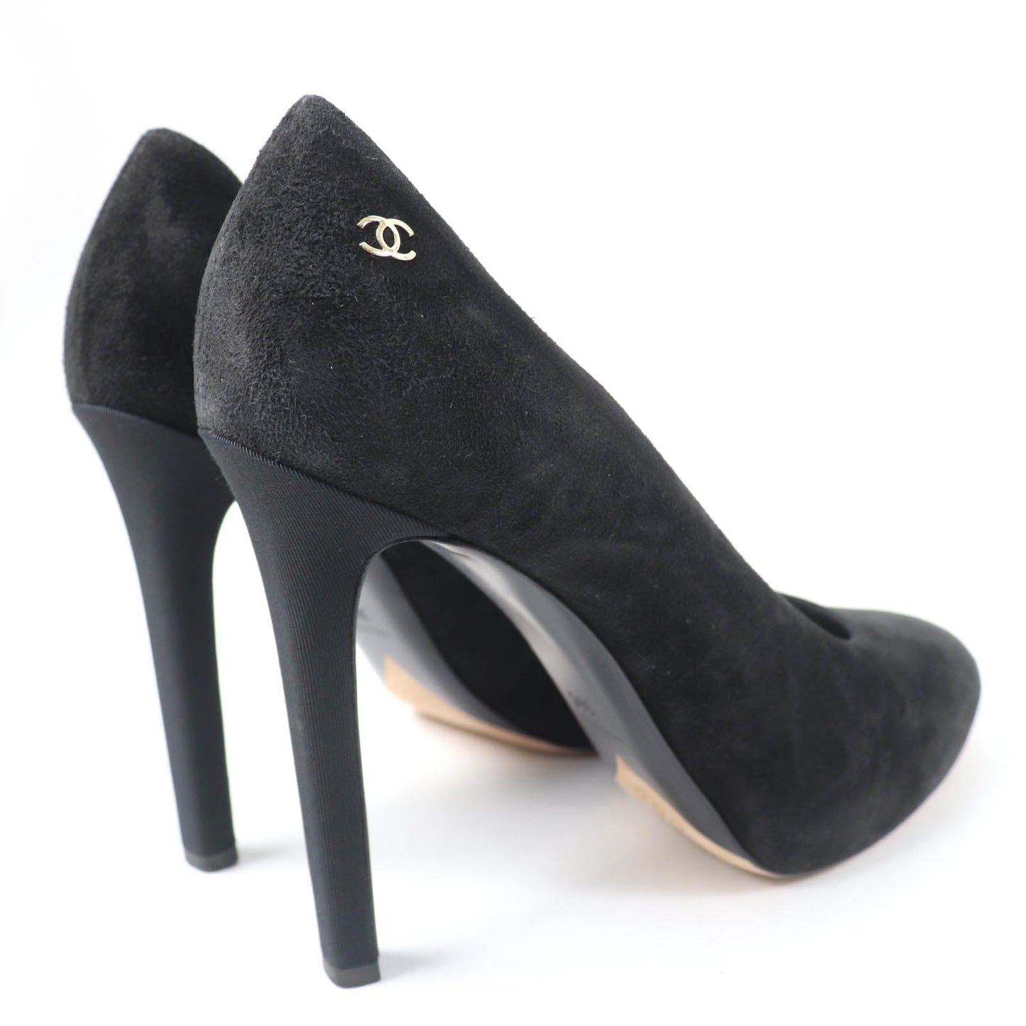 Chanel COCO Mark Suede Leather Pumps