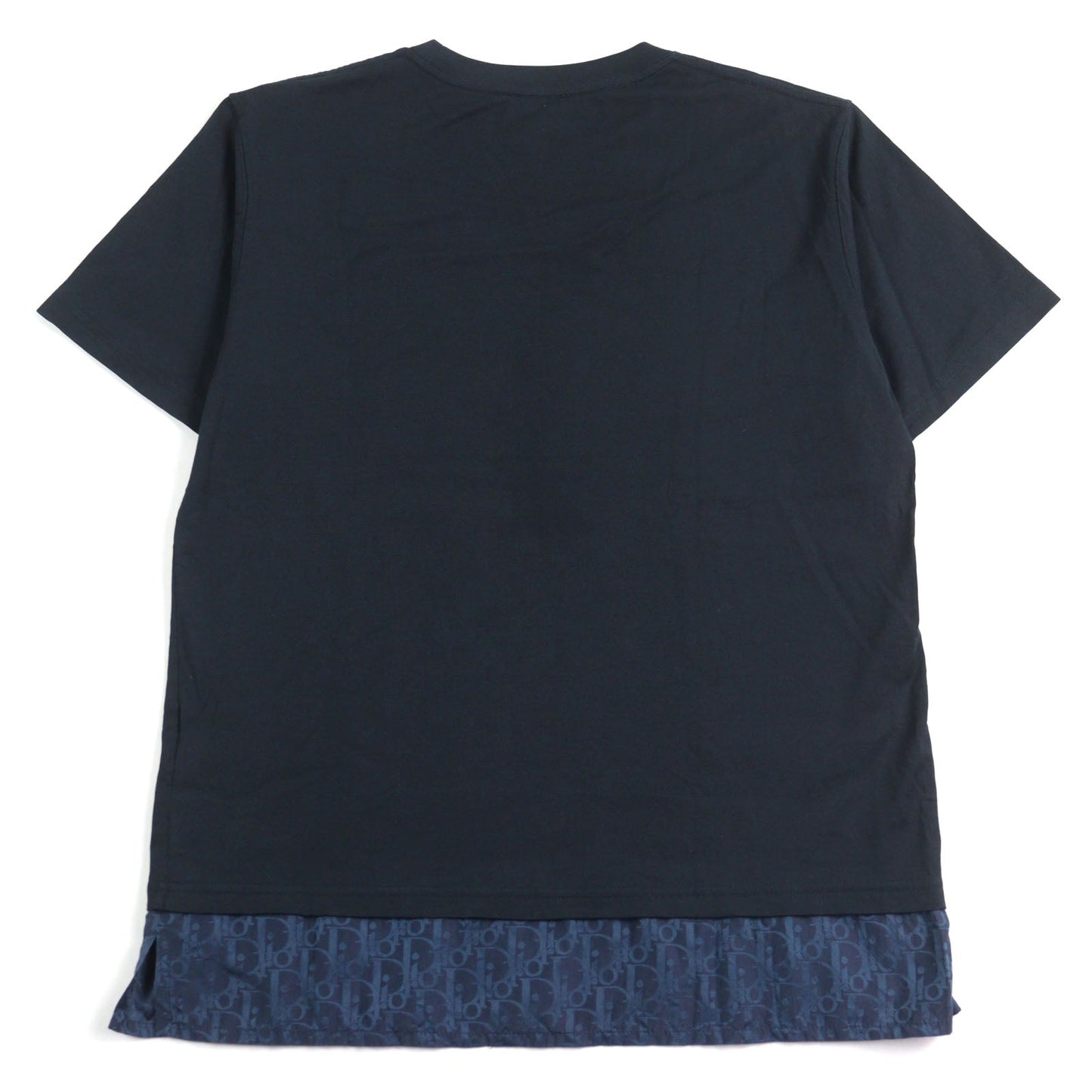 Dior Oblique Layered Over Tee Cotton Silk T-shirt