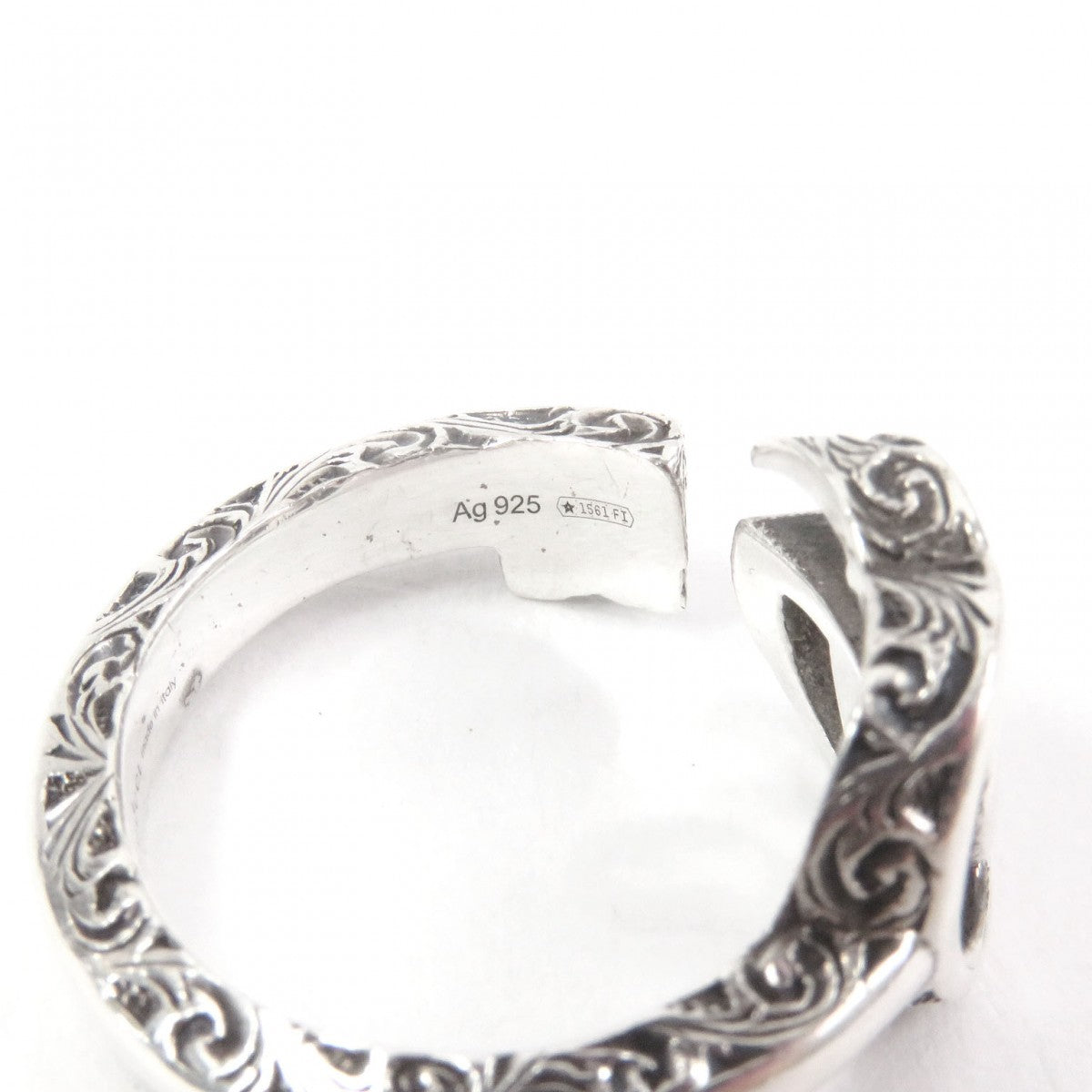 GUCCI Ring 627760 Main�FSV925 Silver Arabesque mens