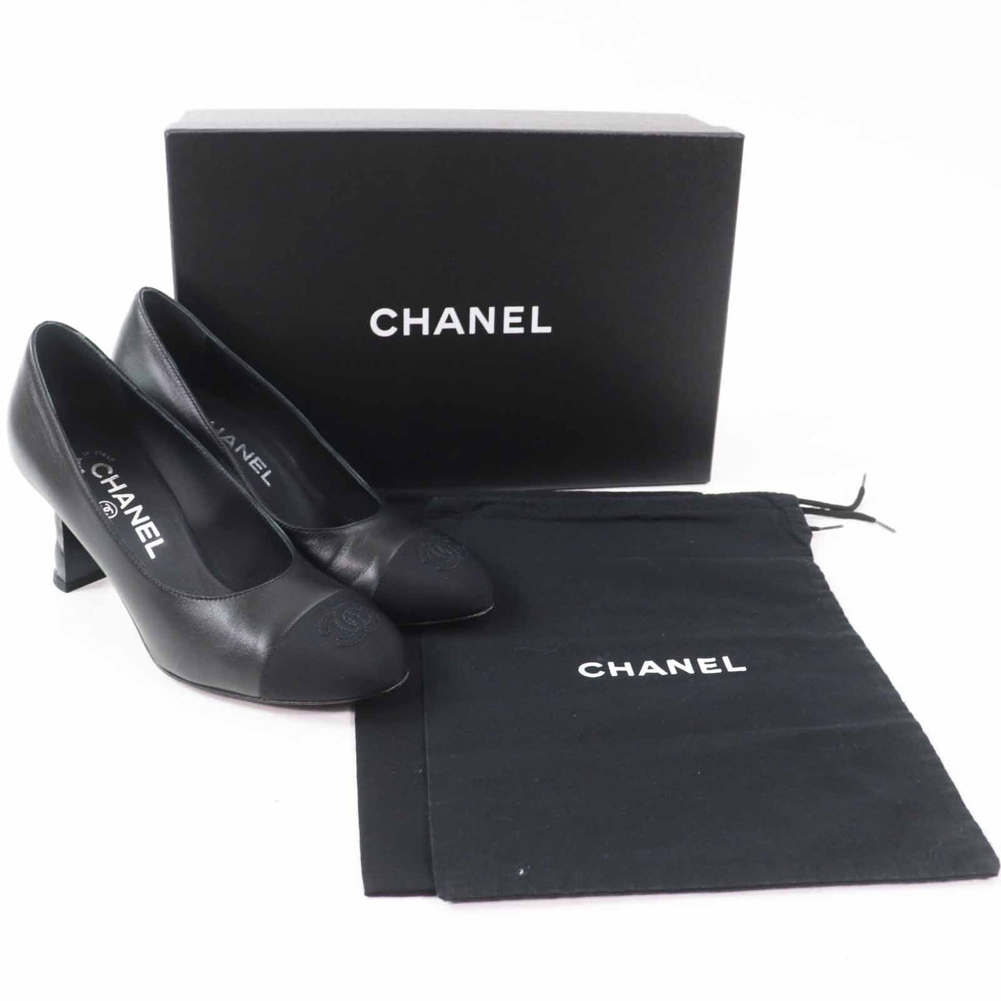 Chanel Matelassehir COCO Mark Leather Pumps