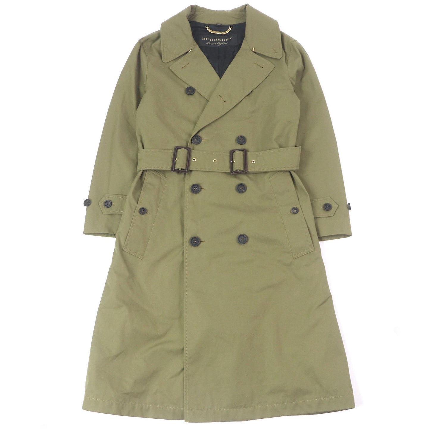 Burberry Logo Trench Coat Cotton Trench Coat