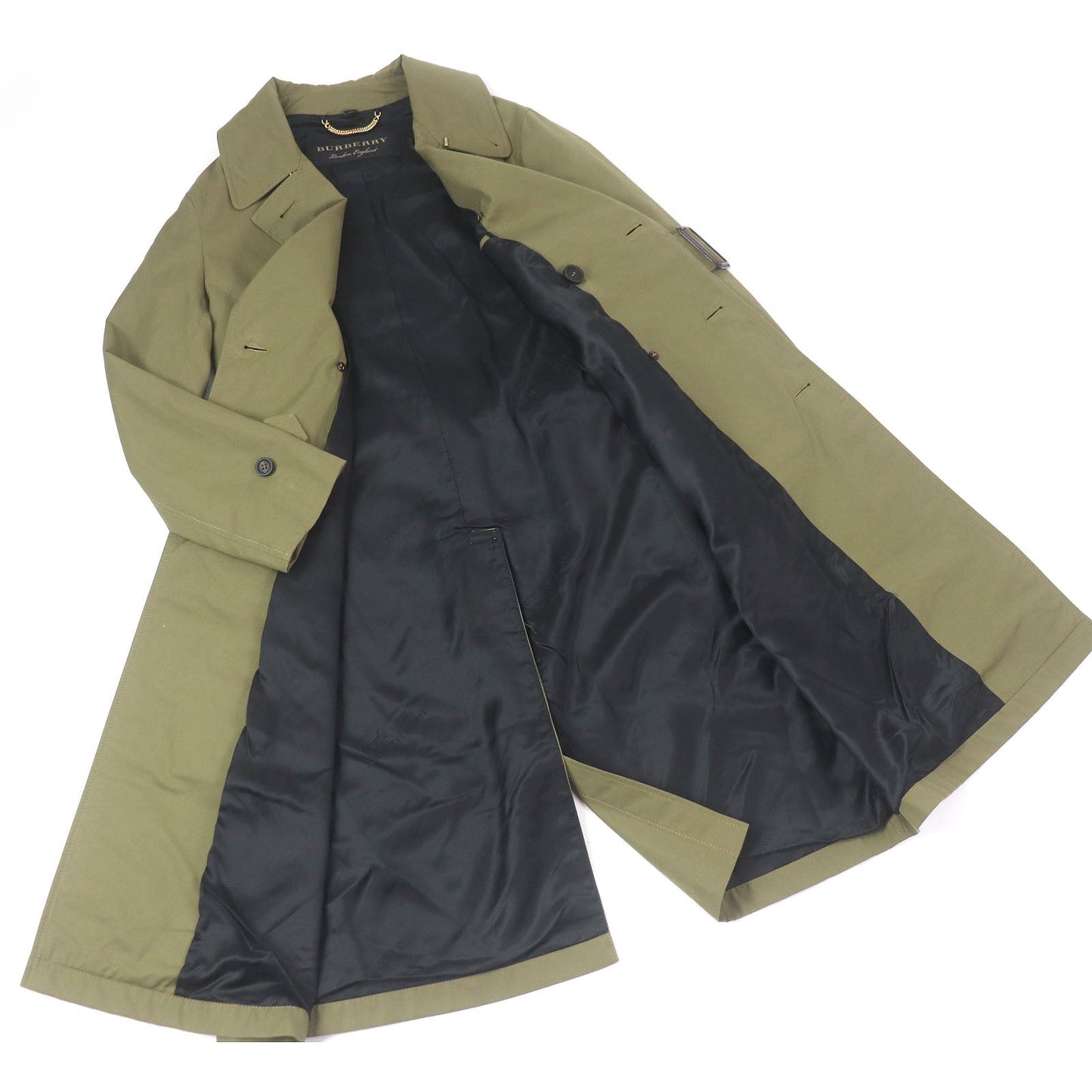 Burberry Logo Trench Coat Cotton Trench Coat