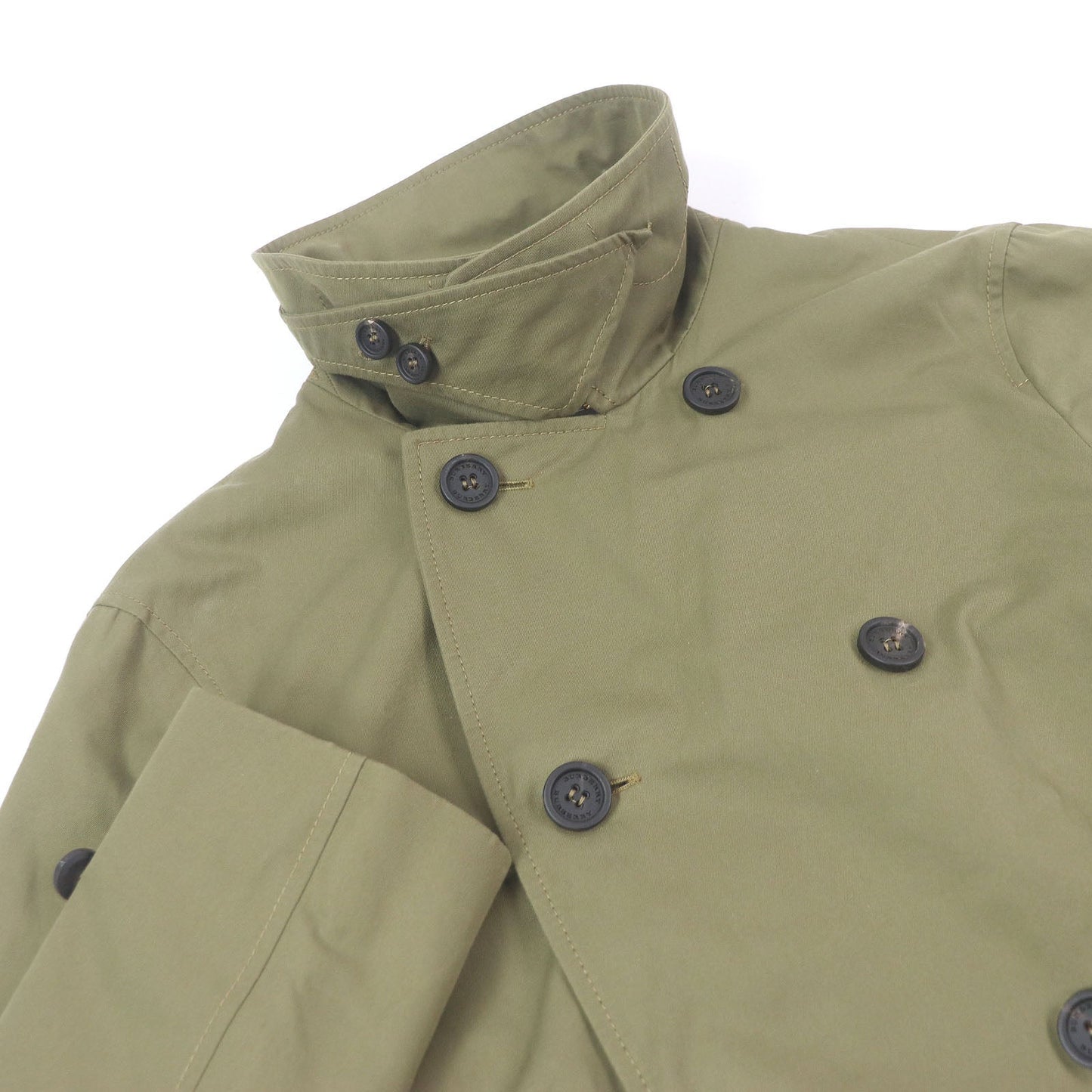 Burberry Logo Trench Coat Cotton Trench Coat