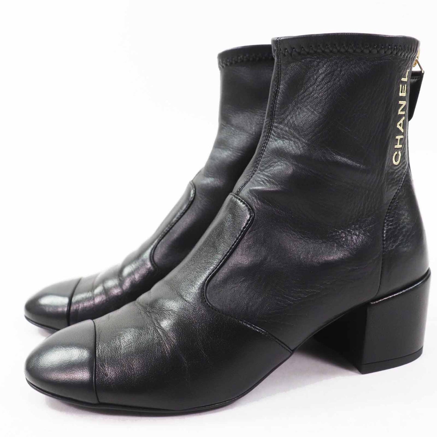 Chanel COCO Mark Leather Boots