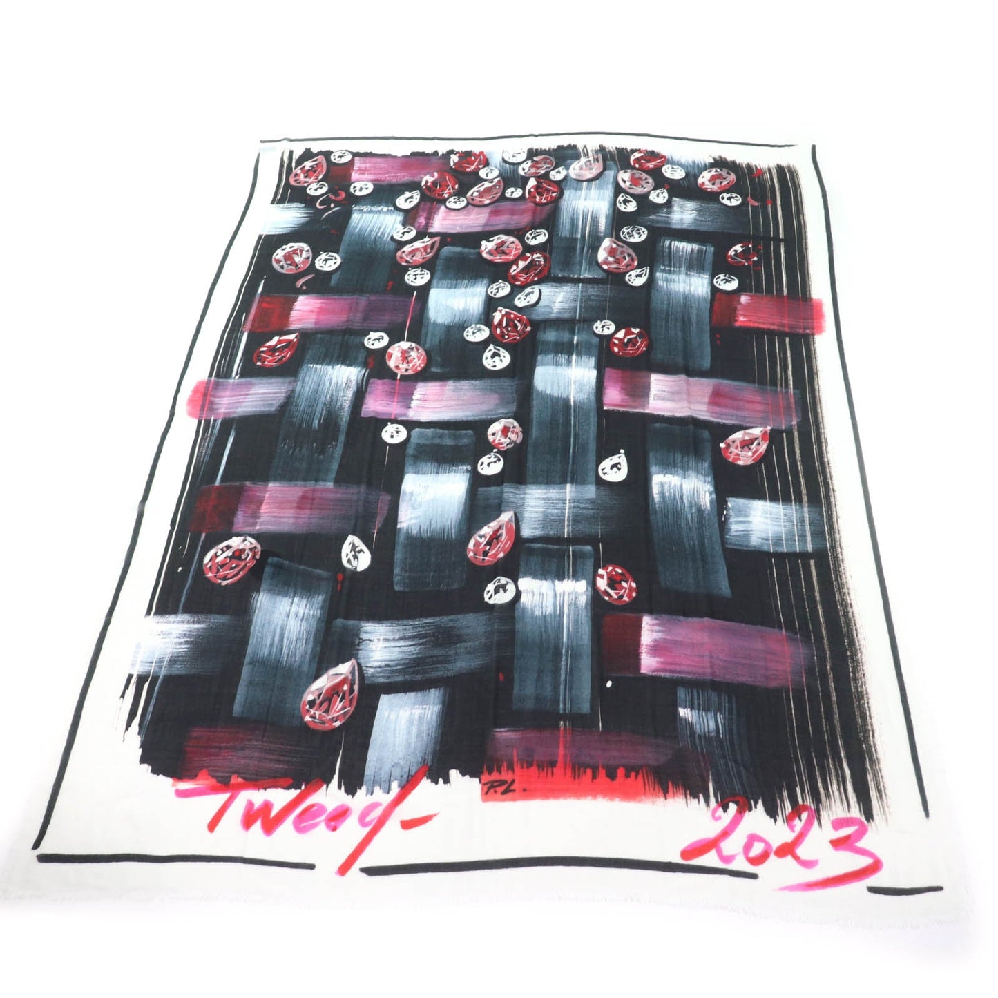 Chanel Tweed Cashmere Scarf