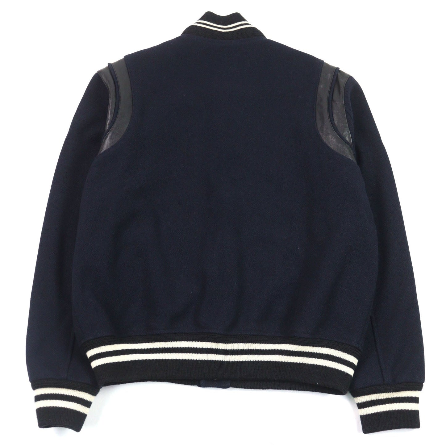 Saint Laurent Paris Eddie's leather and wool blend blouson