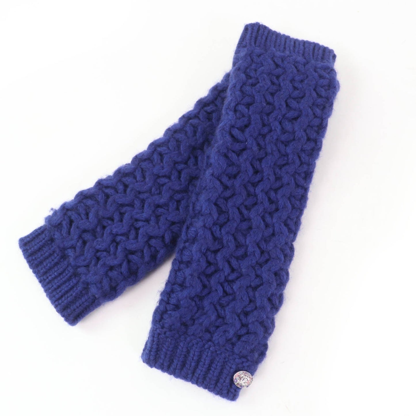Chanel Snood knitted neck warmer and arm warmer Wool 2way accessory