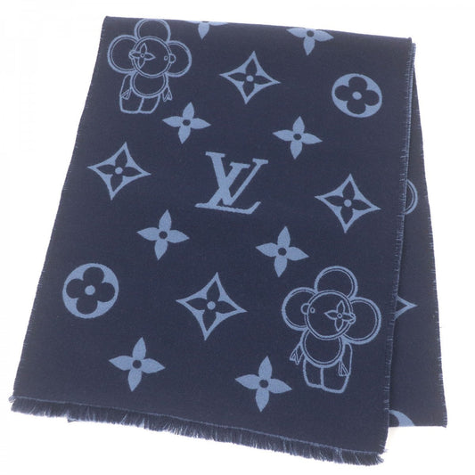 LOUIS VUITTON Scarf M77129 Main: 100% wool Navy Scarf Monogram Vivienne mens