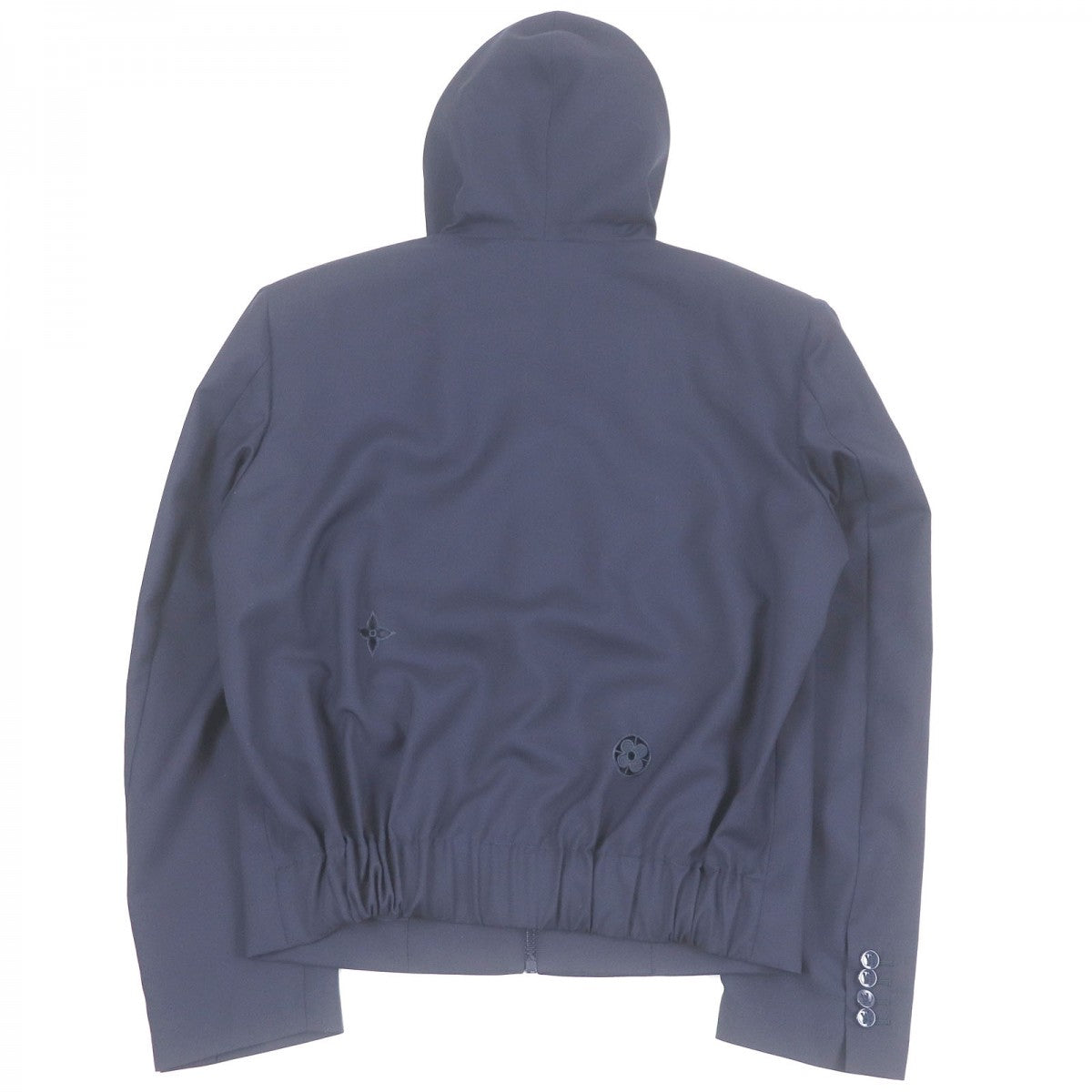 LOUIS VUITTON Hoodie Outer: 100% wool, Lining: 79% cupra, Lining: 21% cotton, Part: 100% polyester Navy mens 46