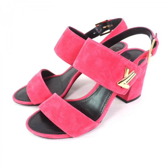 LOUIS VUITTON Sandals Main: Suede leather pink Women 36