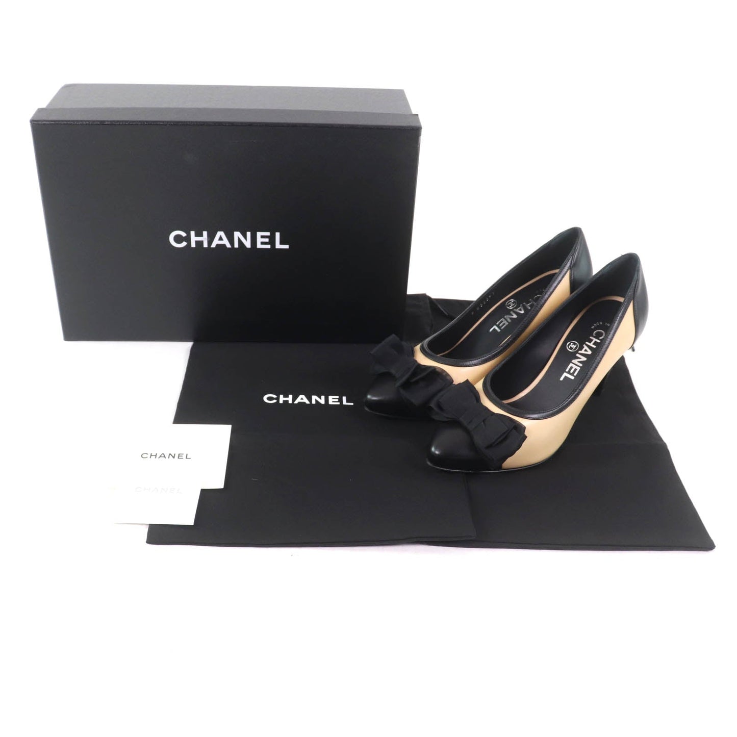 Chanel COCO MarkMetal Leather Pumps