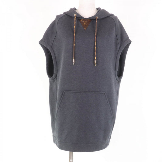 LOUIS VUITTON tops Main: 89% cotton, Main: 11% nylon, Lining: 100% cotton, Part: 90% cotton, Part: 9% nylon Dark gray Women S