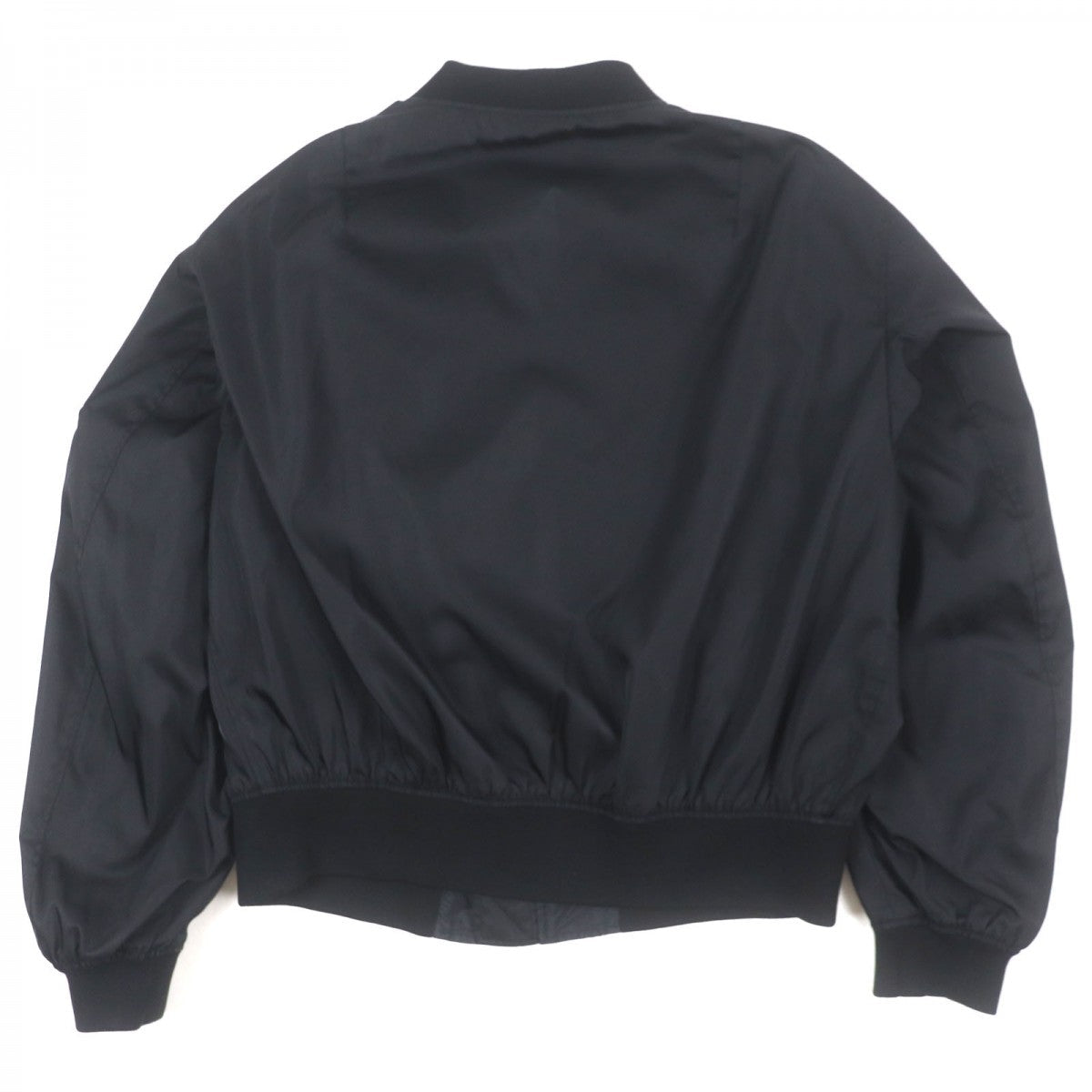 PRADA Bomber jacket SGC006 Outer: 100% polyamide (nylon), Part: 81% wool, Part: 17% polyamide (nylon), Part: 2% elastane (polyurethane), Sleeve lining: 100% polyamide (nylon) black mens S