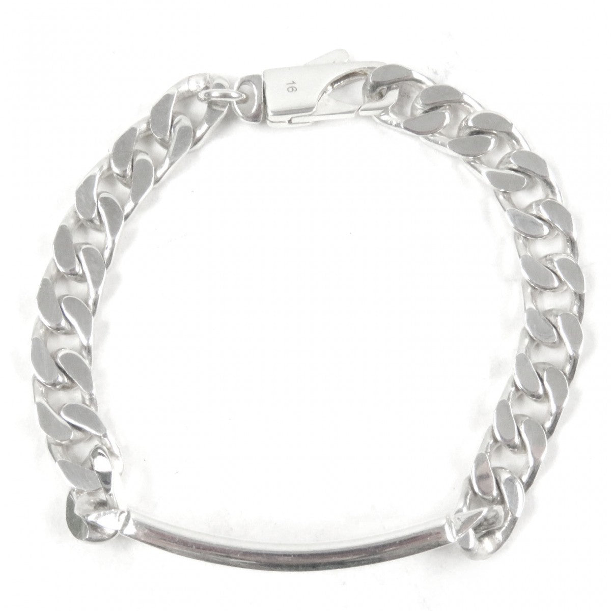 GUCCI bracelet 814851 Main�FAG925 Silver With signature GG tag mens 16