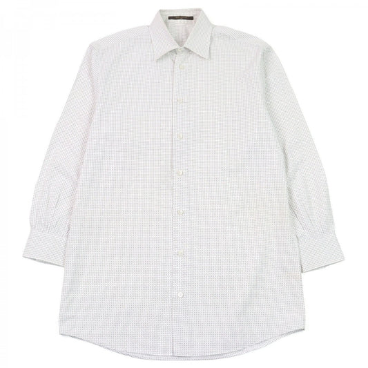 LOUIS VUITTON Long sleeve shirt cotton white Dot Pattern M