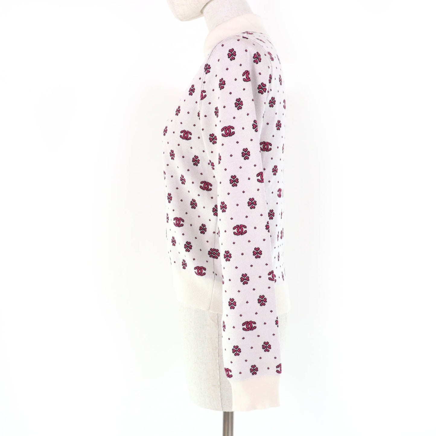 Chanel COCO Mark Half ZIP Silk Knitwear