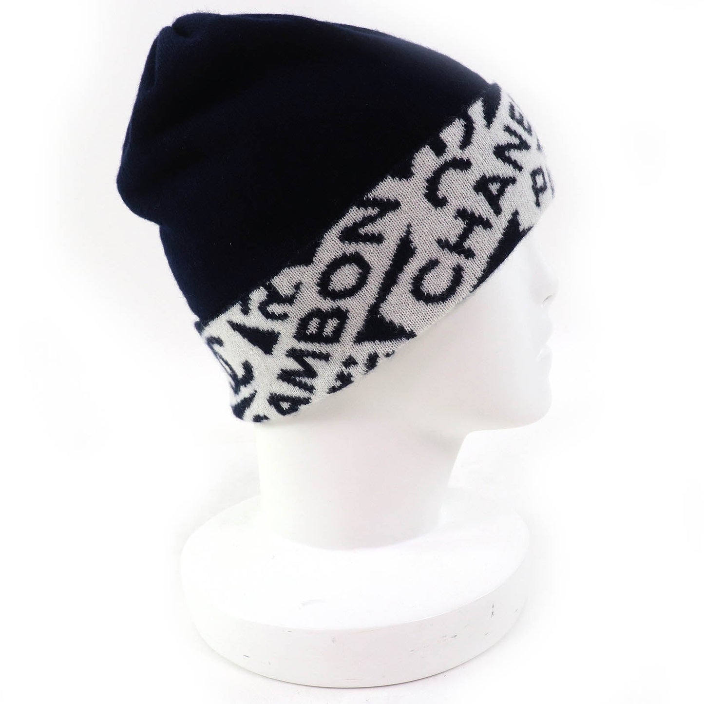 Chanel COCO Mark Cashmere Knit Cap