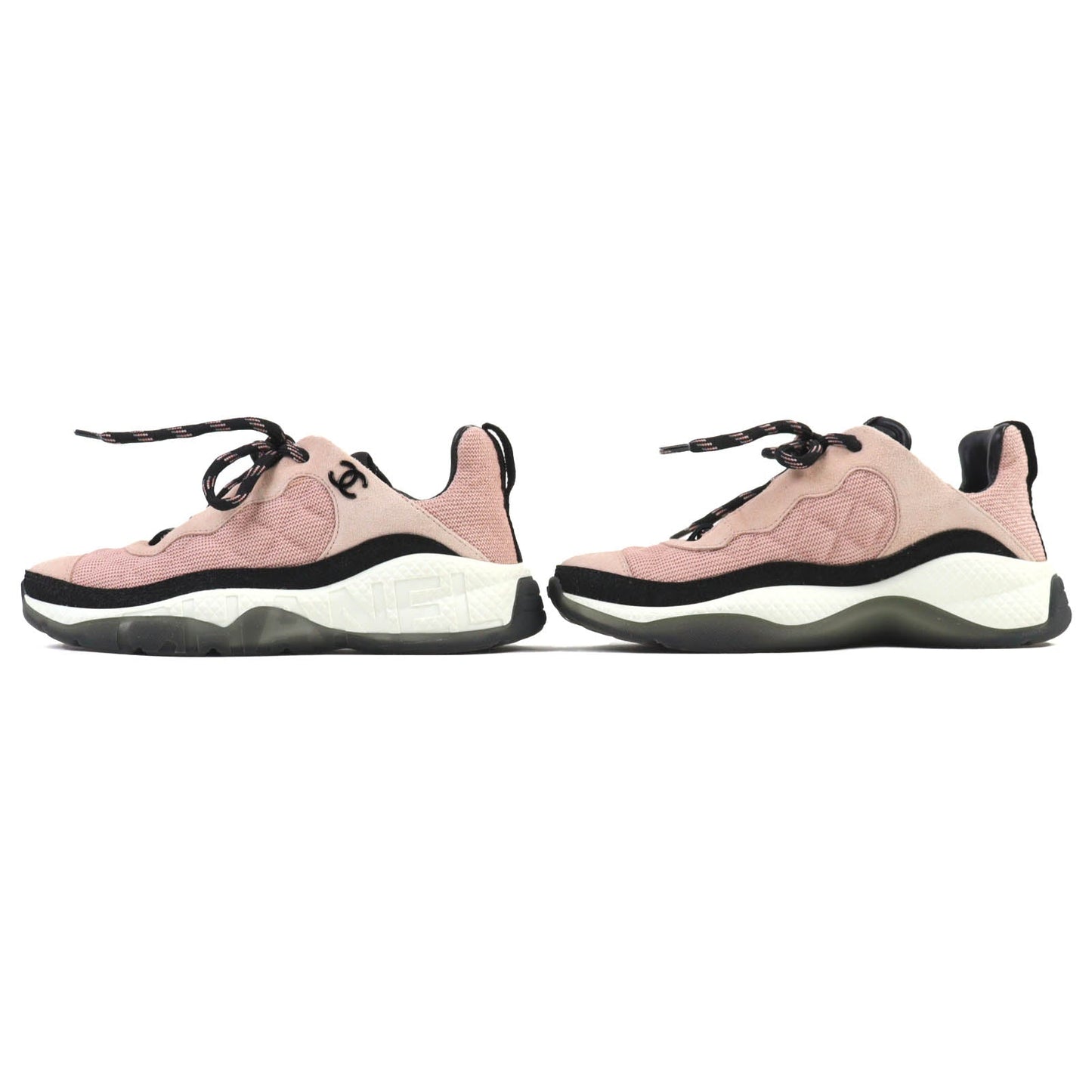 Chanel COCO Mark Matelasse Suede Leather Sneakers