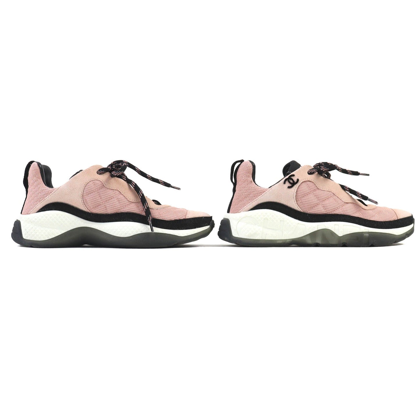 Chanel COCO Mark Matelasse Suede Leather Sneakers