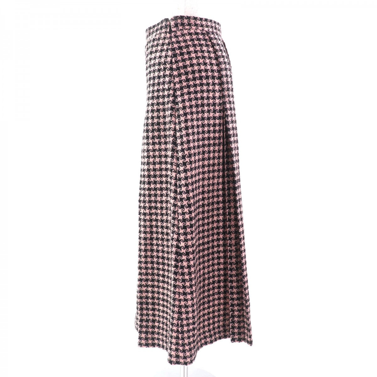 GUCCI Long skirt 664422 Main: 90% wool, Main: 10% polyamide Pink black Women 38