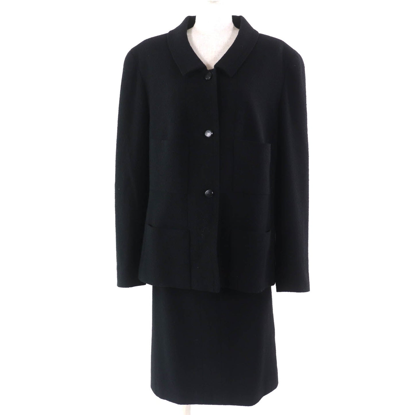 Chanel COCO Mark Button Wool Tweed Set