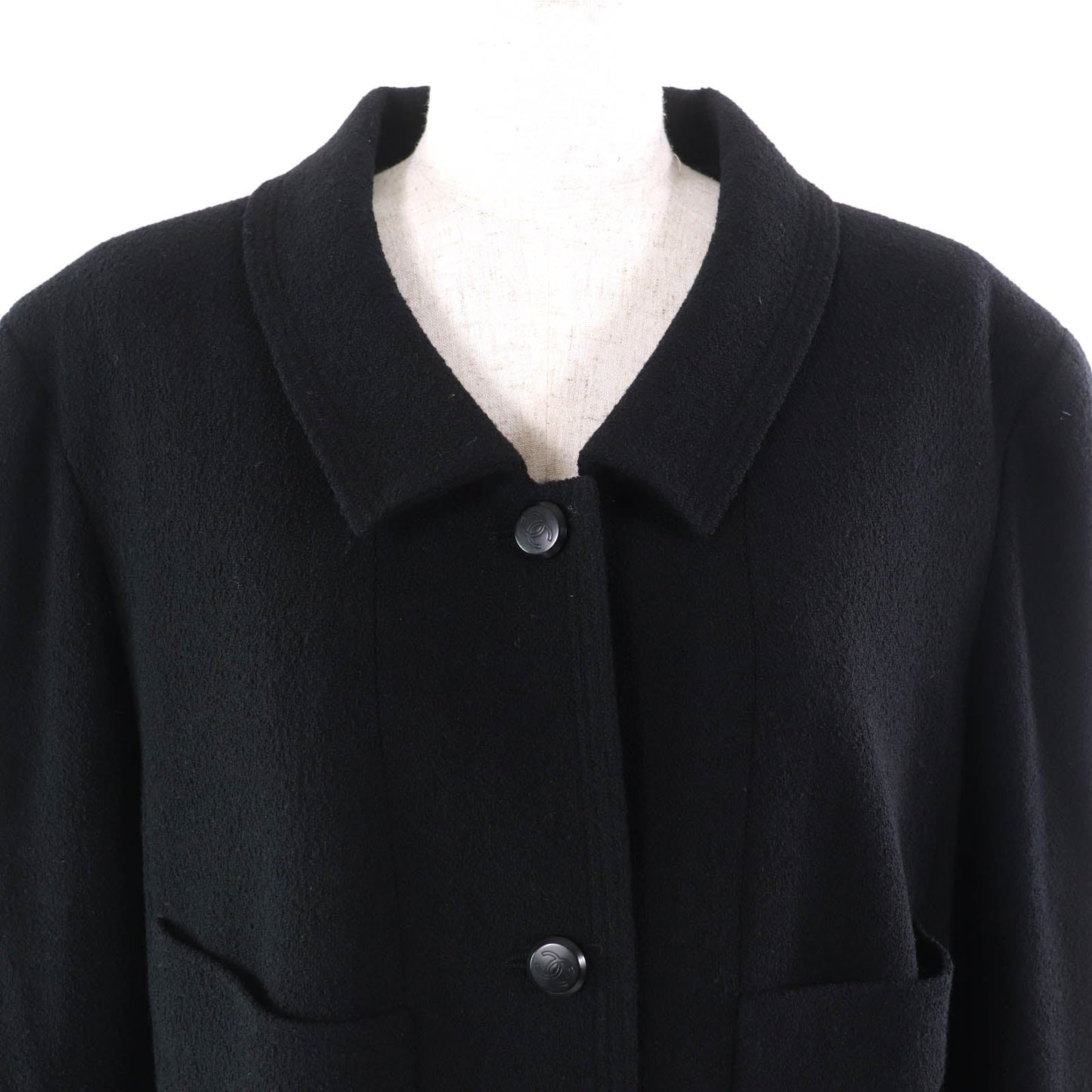 Chanel COCO Mark Button Wool Tweed Set