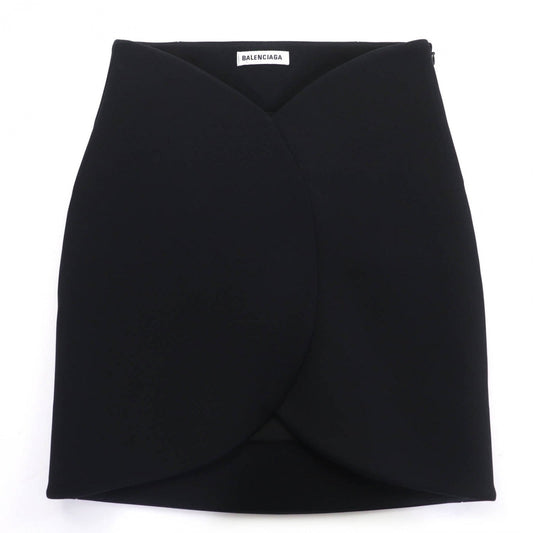 BALENCIAGA Mini skirt 662987 Rayon black 34