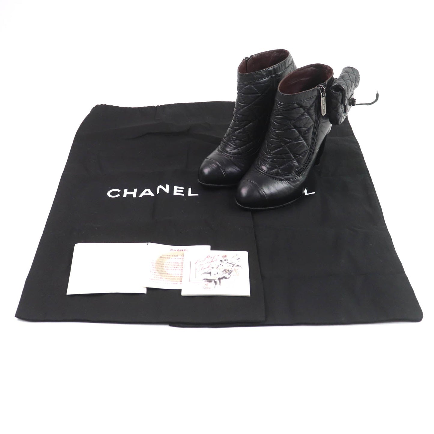 Chanel Leather Ankle Boots