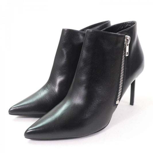 CELINE short boots leather black 35