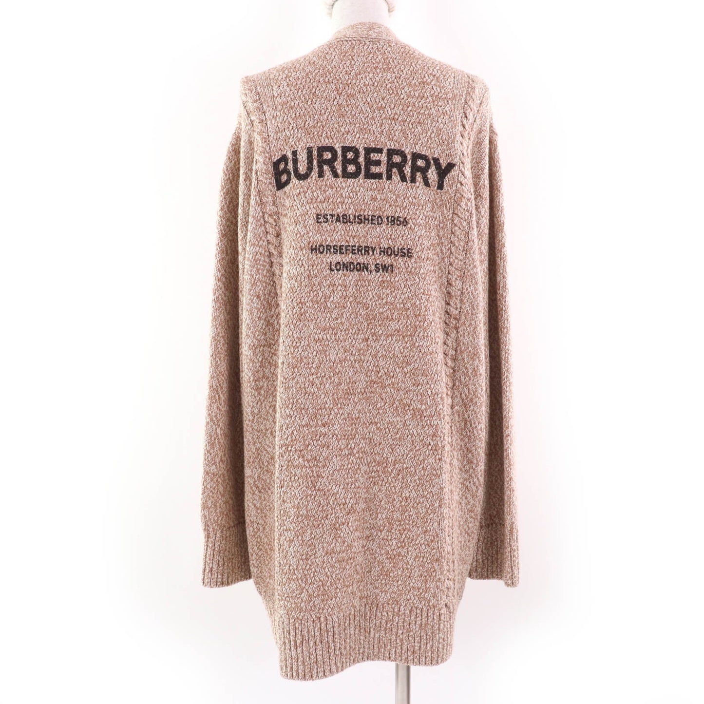 Burberry Horseferry Print Wool Cardigan