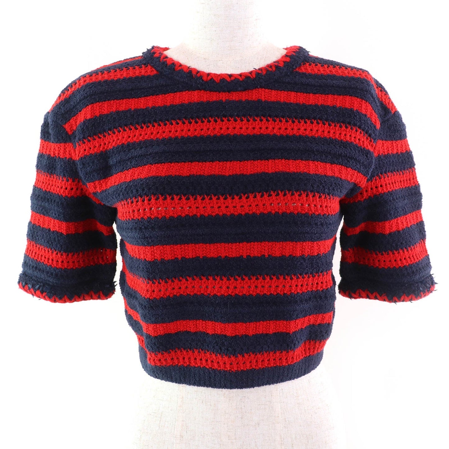Chanel COCO Mark Button Knit Top