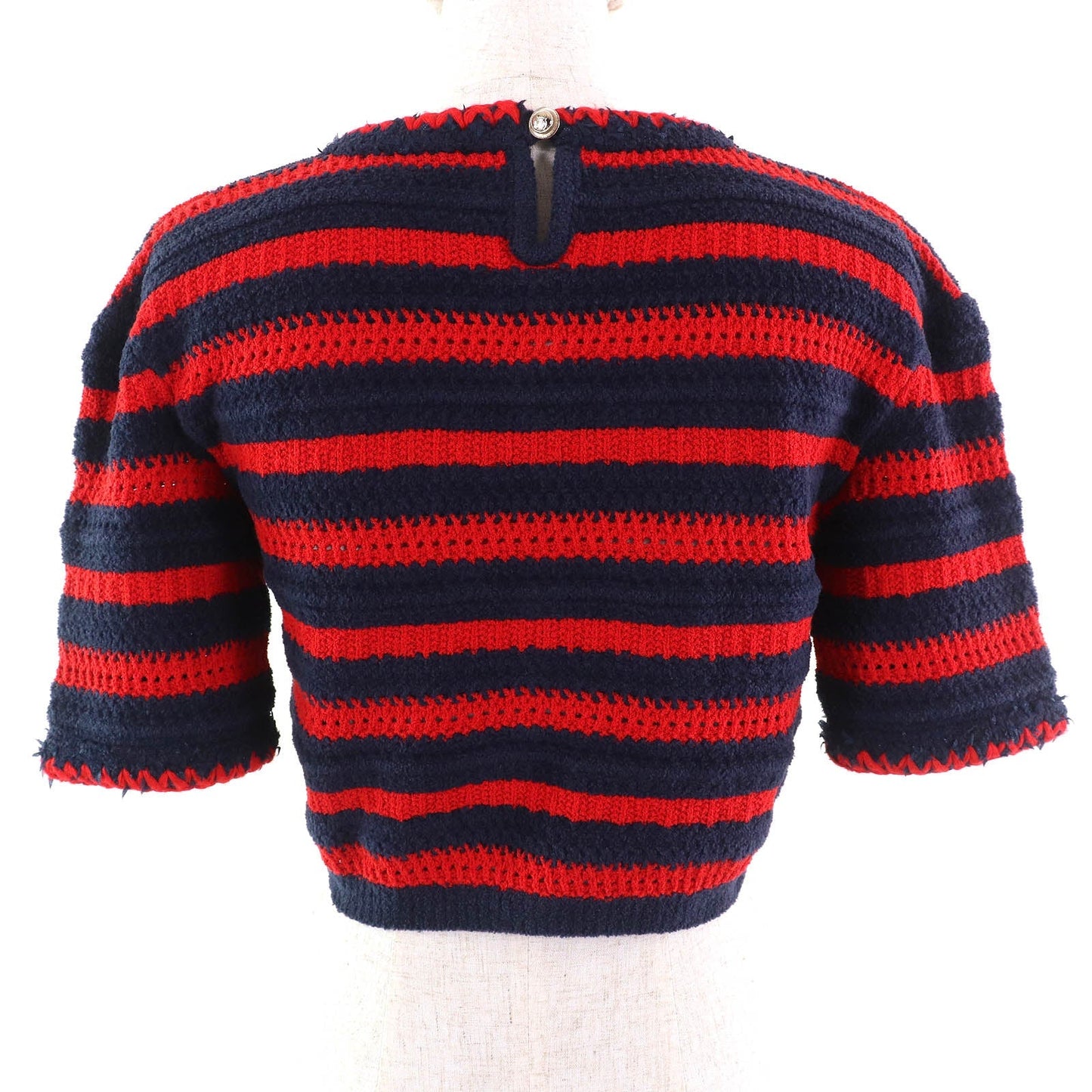 Chanel COCO Mark Button Knit Top
