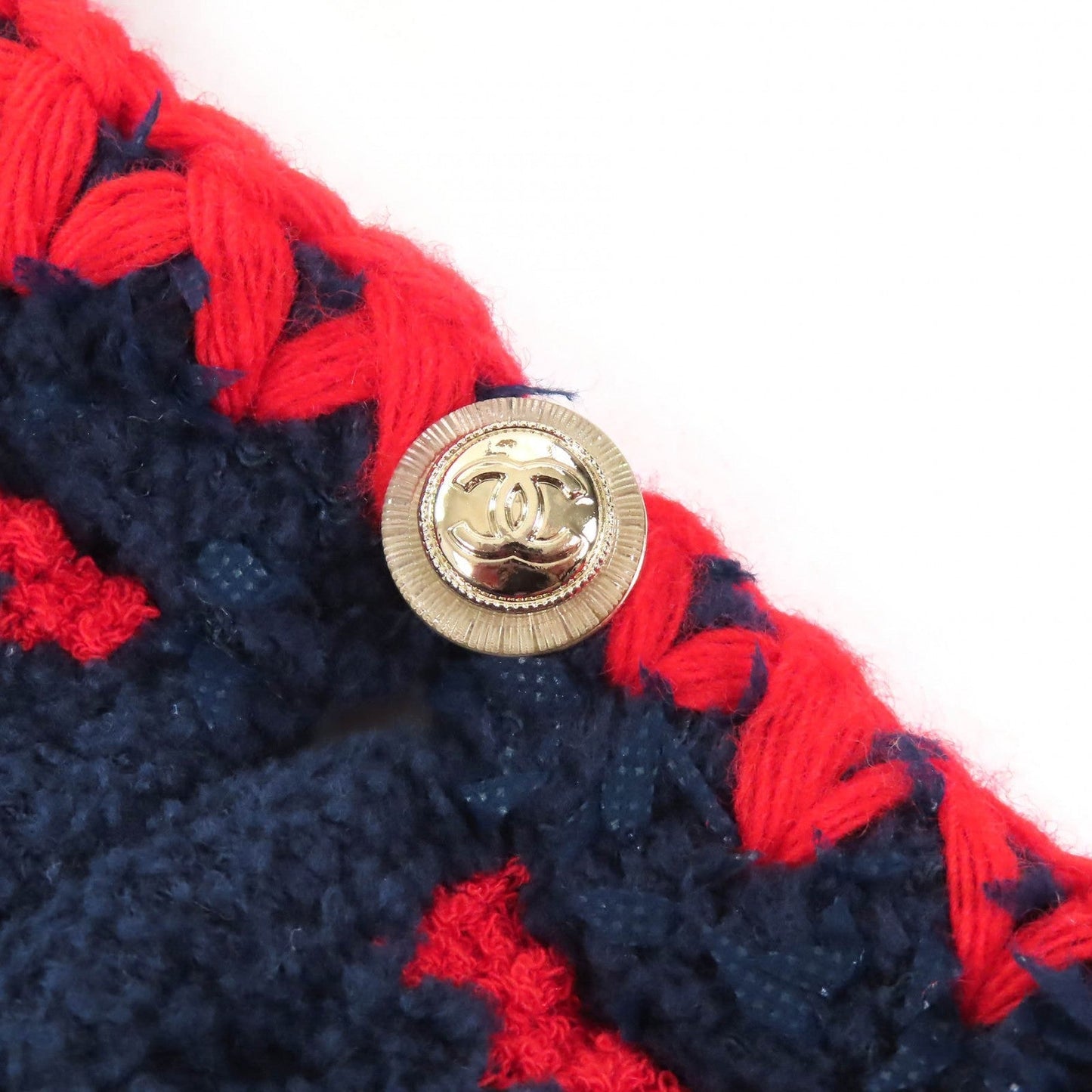Chanel COCO Mark Button Knit Top
