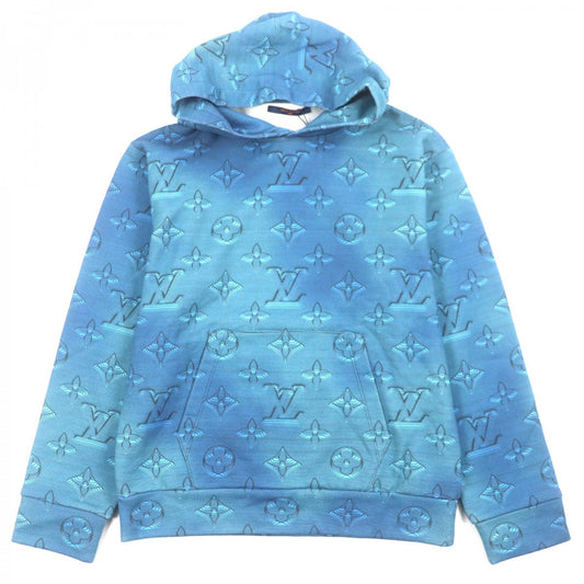 LOUIS VUITTON Hoodie cotton blue 3D monogram M