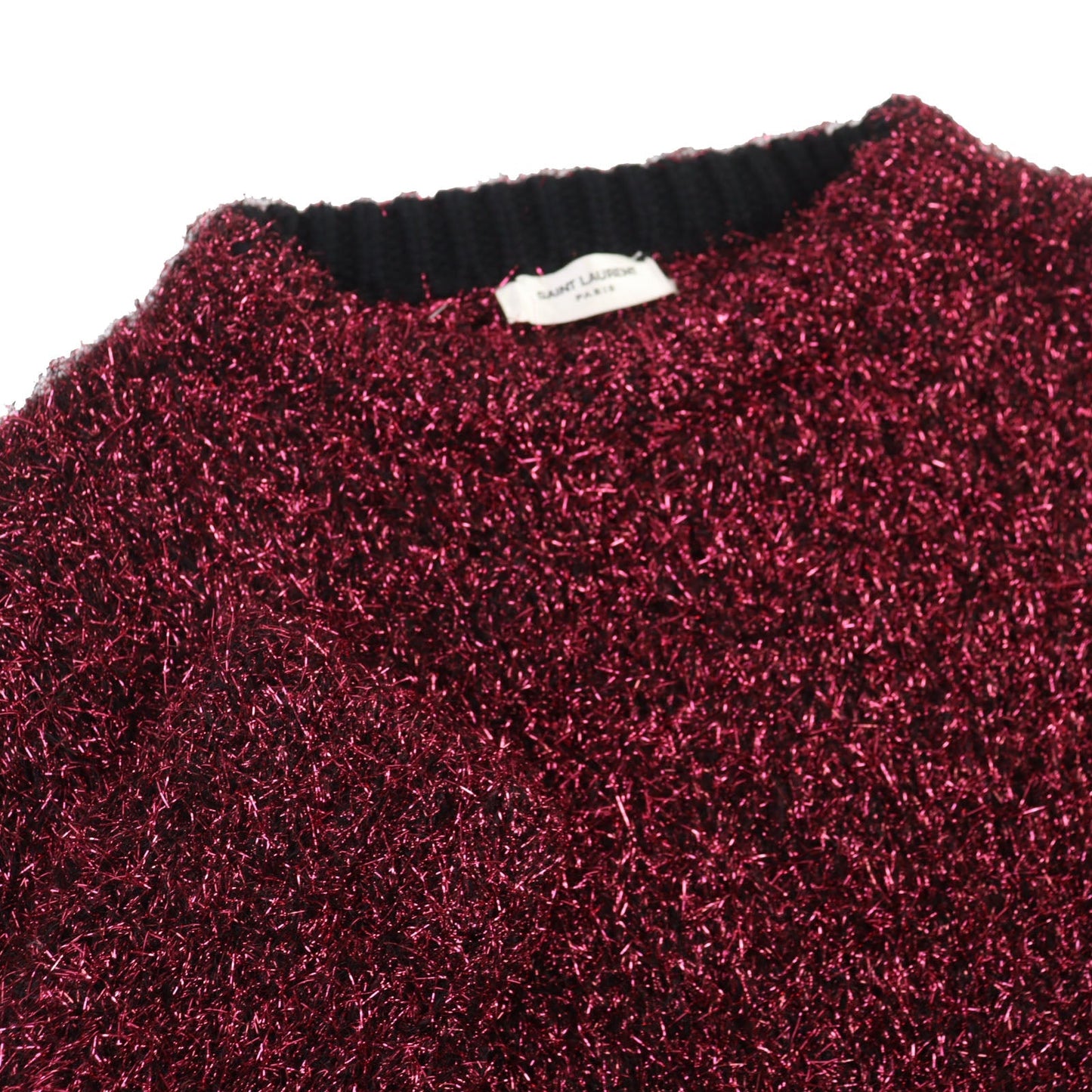 Saint Laurent Paris Lame Knit Top