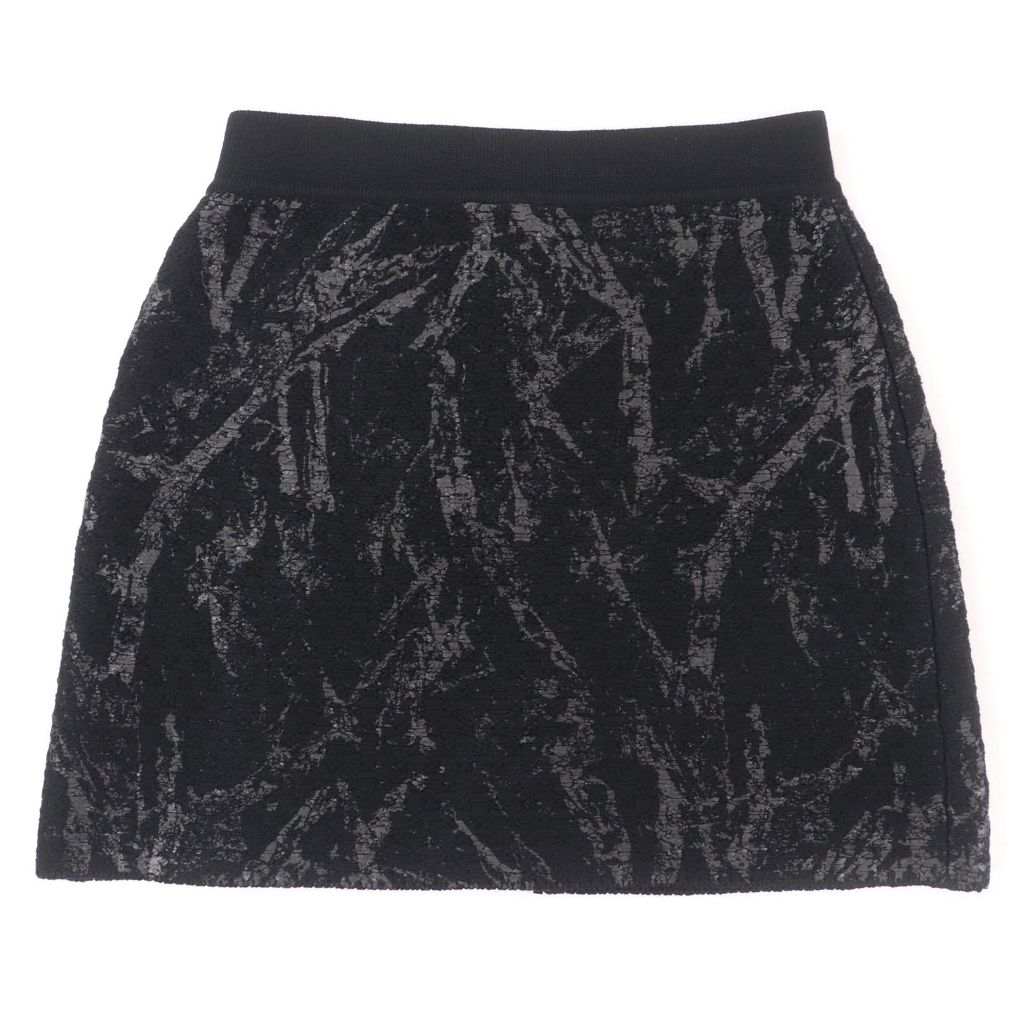 Chanel Jewel COCO Mark Button Wool Knit Skirt