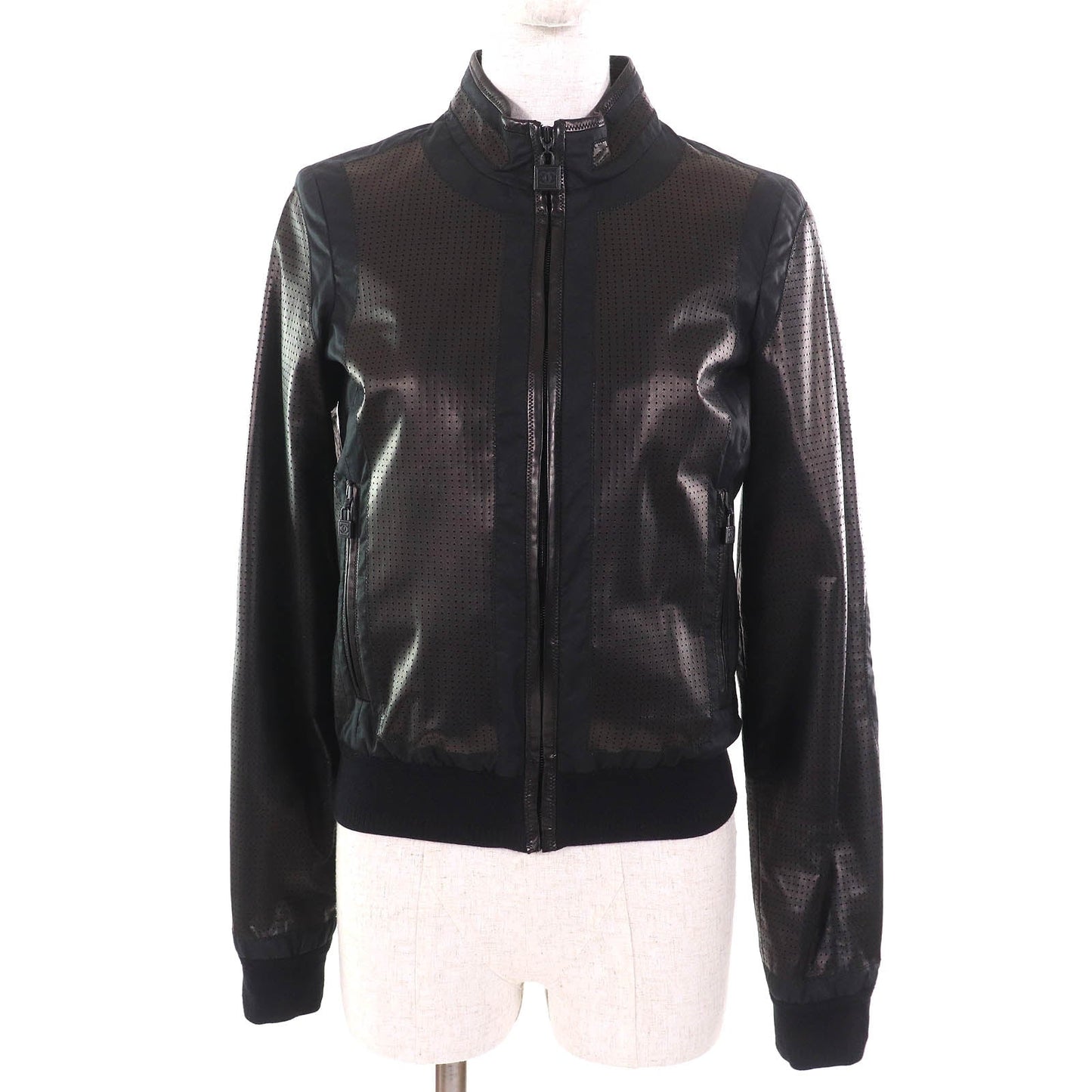 Chanel COCO MarkMetal Lamb Leather Jacket