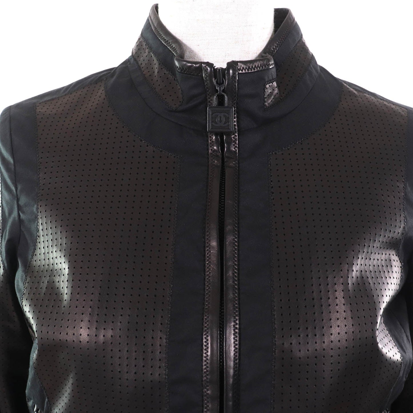 Chanel COCO MarkMetal Lamb Leather Jacket