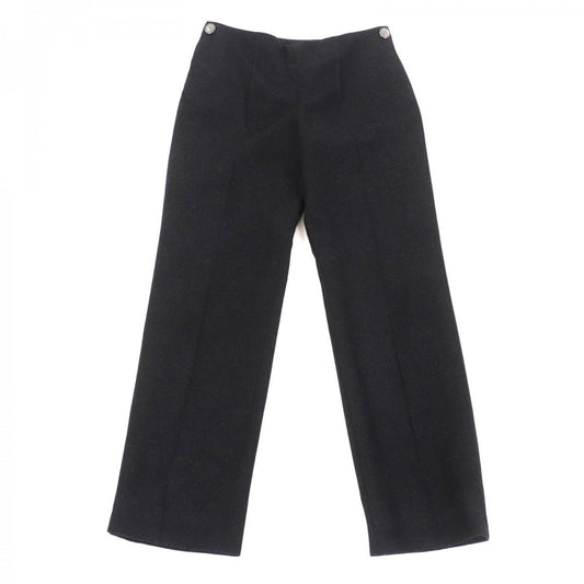 CHANEL Pants P59000 wool Charcoal gray 38