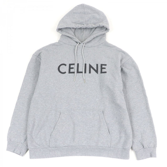 CELINE Hoodie 2Y321670Q cotton gray loose hoodie XL