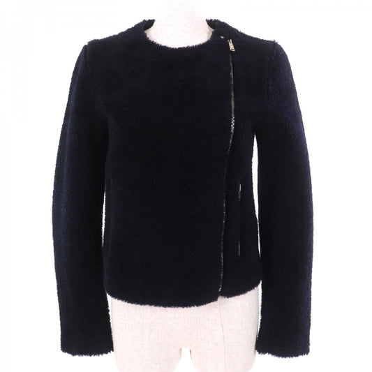 CELINE Jacket 2 5K10/5525 Sheep leather Navy 34