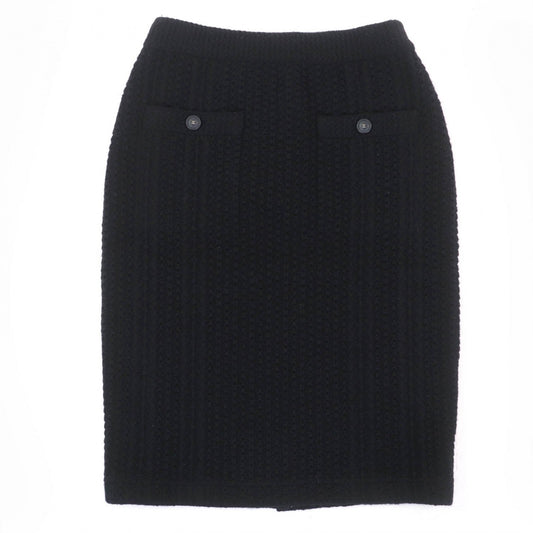 CHANEL Tight Skirt 17B P57346K07533 cashmere black 36