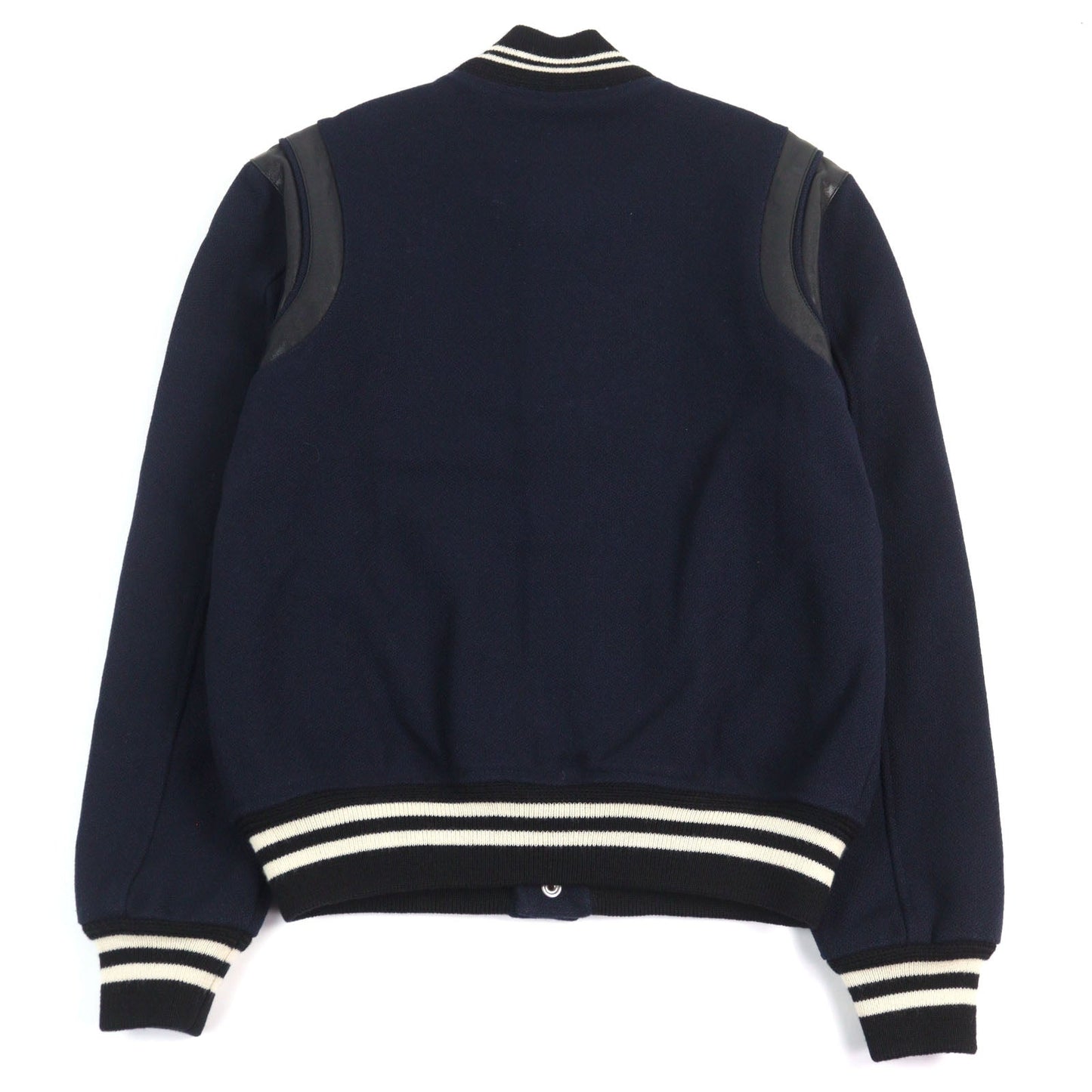 Saint Laurent Paris Eddie's leather-trimmed Teddy Jacket