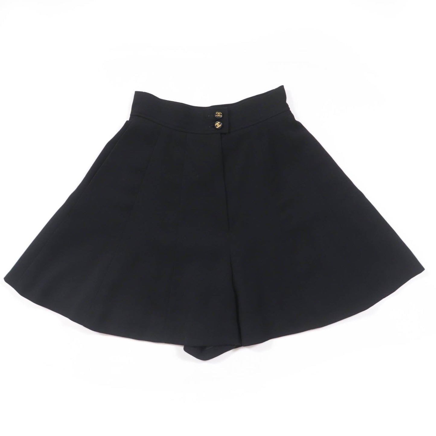 Chanel COCO Button Wool Culottes Shorts