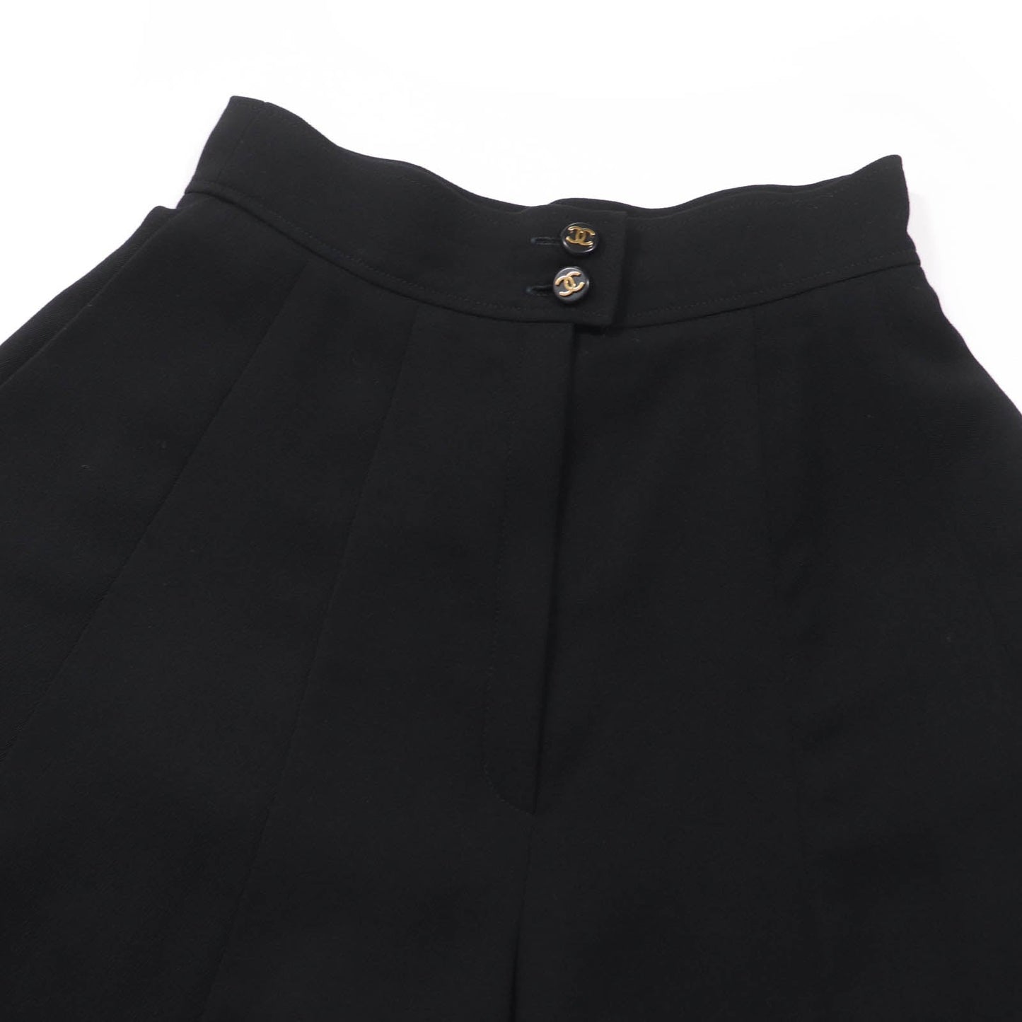 Chanel COCO Button Wool Culottes Shorts