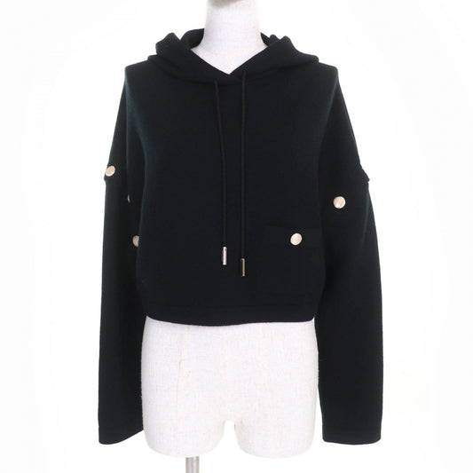 CHANEL Hoodie P72799K10443 cashmere black 34