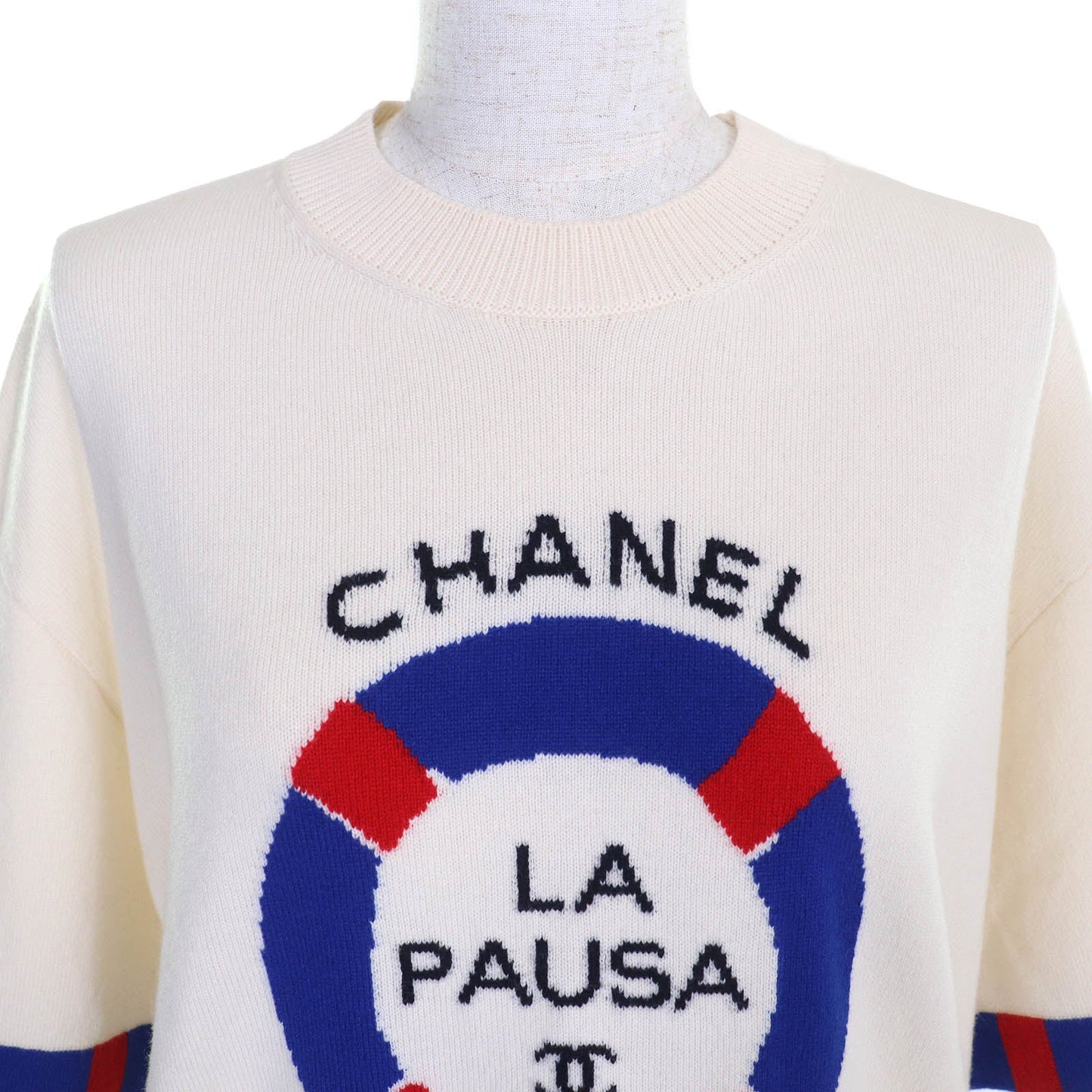Chanel LA PAUSA COCO Mark logo Cashmere Knit