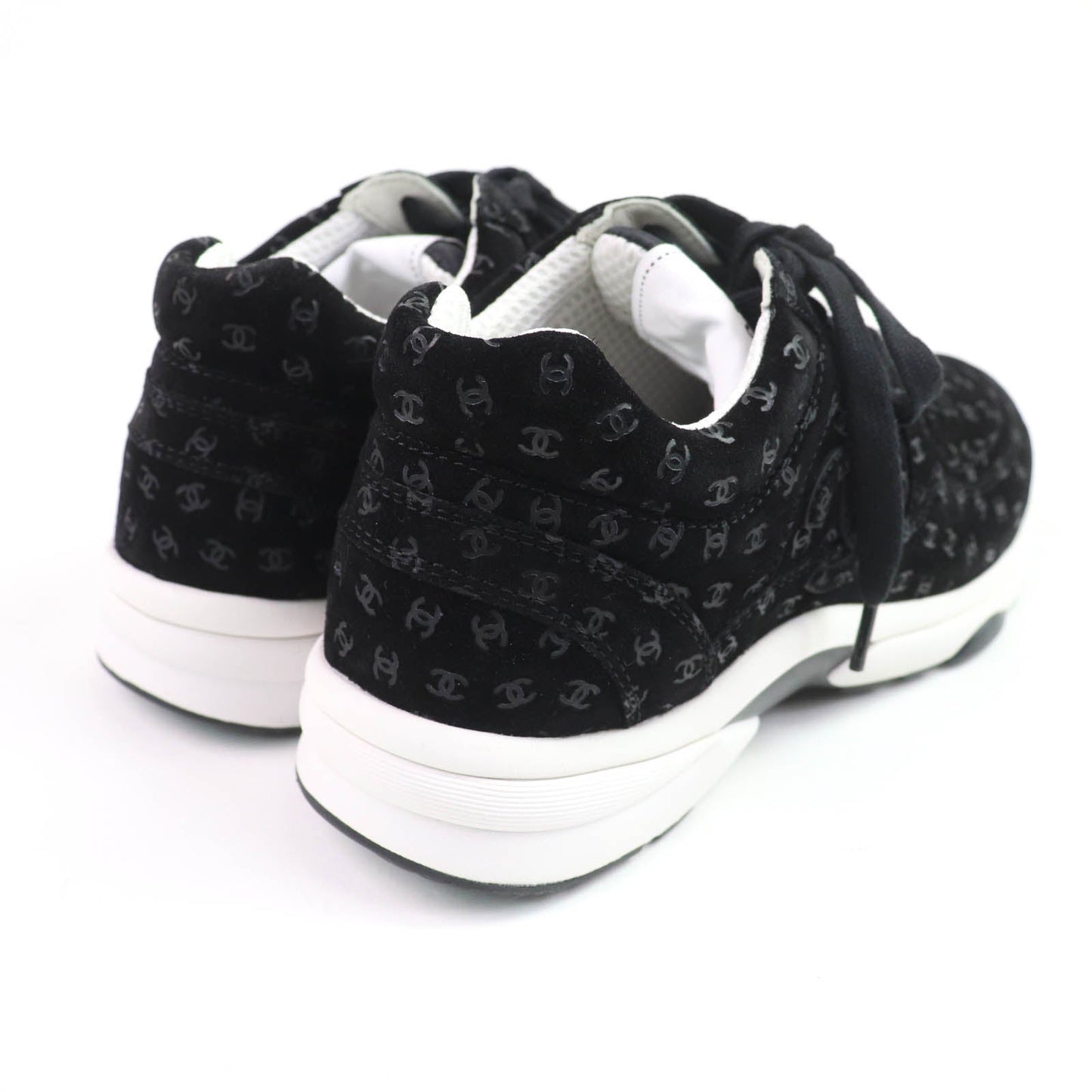 Chanel Suede Leather Sneakers