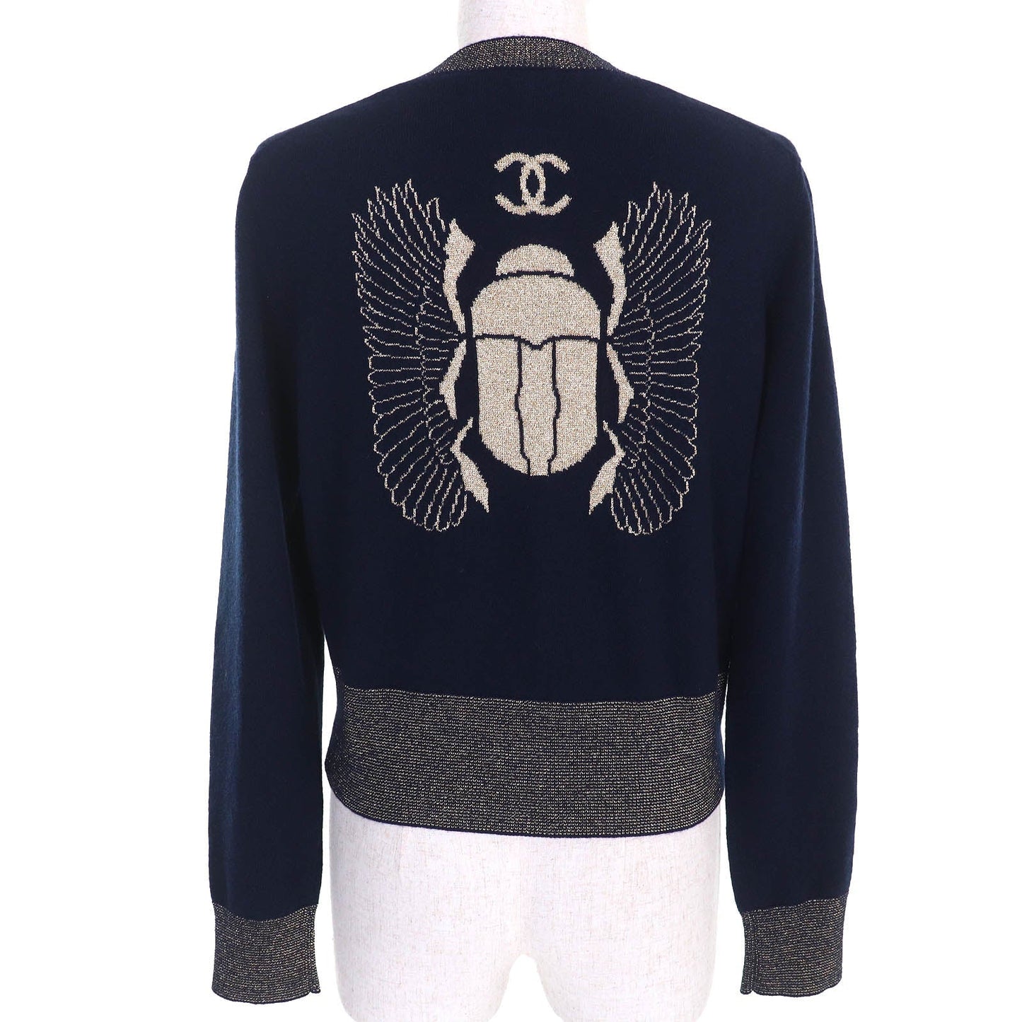 Chanel Métiers d'Art Collection COCO Mark Scarab Button Cardigan