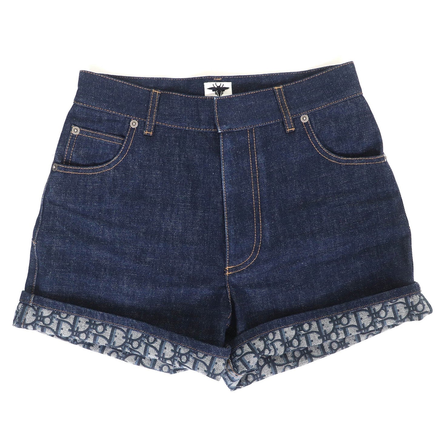 Christian Dior Oblique Lining Denim Shorts